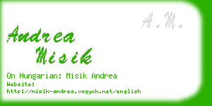 andrea misik business card